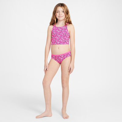 Conjunto de midkini con tirantes cruzados para niña talla grande Nike Swim