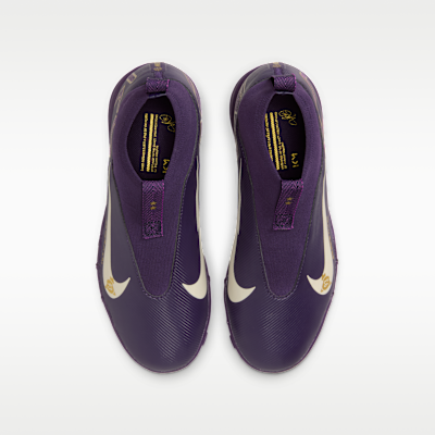 Tacos de fútbol para pasto sintético (turf) de corte high para niños grandes Nike Jr. Mercurial Superfly 10 Academy "Kylian Mbappé"