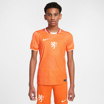 Netherlands 2025 Stadium Home (Women's Team) Big Kids' Nike Dri-FIT Soccer Replica Jersey