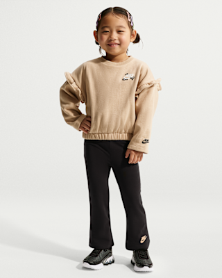 Детские тайтсы Nike Toddler Ruffle Crew and Flared Leggings Set