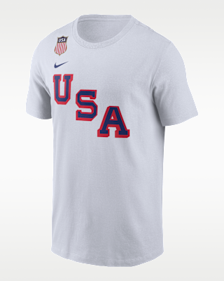 Мужская футболка Dylan Larkin Nike USA Olympic Team 2026 "Gold Medal" Short-Sleeve