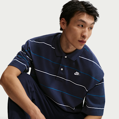 Nike Sportswear Club Men's Oversized Striped Polo