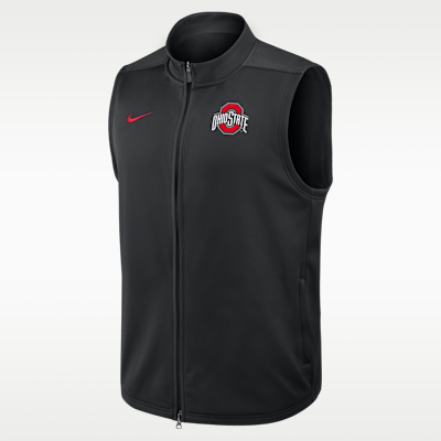 Chaleco universitario Nike Therma-FIT de cierre completo para hombre Ohio State Victory