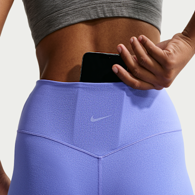 Nike Zenvy Yüksek Belli Bilek Üstü Ön Dikişsiz Kadın Taytı görsel 6