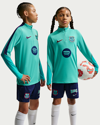 Детские FC Barcelona Strike Third Big Kids' Nike Dri-FIT Soccer Knit Drill Top