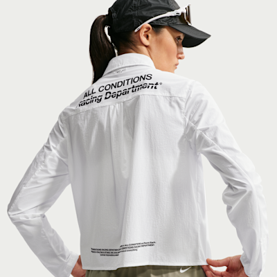 Nike ACG Aireez Düğmeli Uzun Kollu Grafikli Kadın Arazi Koşusu Üstü görsel 2
