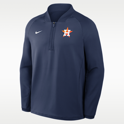 Houston Astros Authentic Collection Men's Nike Dri-FIT MLB 1/2-Zip Long-Sleeve Top