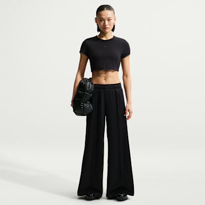 Женские брюки Nike Sportswear Women's Mid-Rise Wide-Leg Track Pants