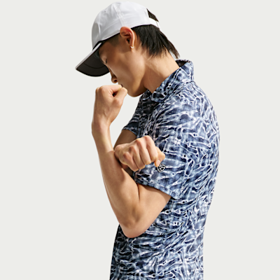 Поло мужское Nike Dri-FIT Tartan Camo Print Golf Polo