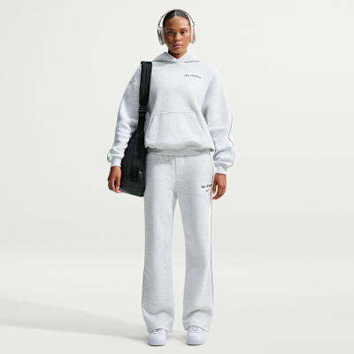 Nike Studio Fleece Orta Kalınlıkta Oversize Kapüşonlu Kadın Sweatshirt'ü görsel 4