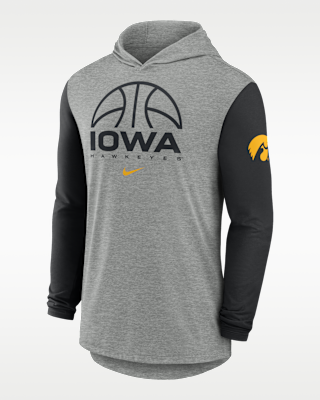 Iowa Basketball Men's Nike Dri-FIT College Long-Sleeve Hooded T-Shirt