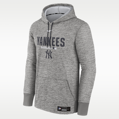 Sudadera con gorro sin cierre Nike Therma de la MLB para hombre New York Yankees Authentic Collection