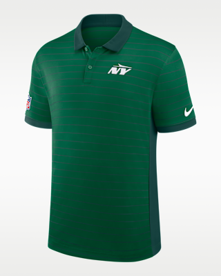 Мужские  New York Jets Sideline Victory Stripe Nike Dri-FIT NFL Polo