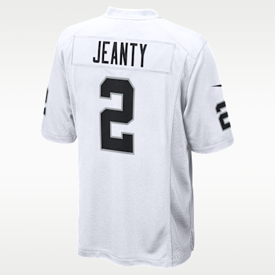 Jersey Nike de la NFL Game para hombre Ashton Jeanty Las Vegas Raiders 2025 NFL Draft First Round Pick