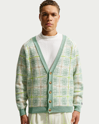 Мужские  Nike Tartan Loose Golf Cardigan