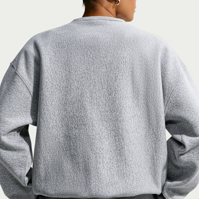 Nike Studio Kalın Fleece Kadın Oversize Crew Üst görsel 2