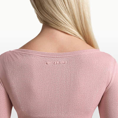 NikeSKIMS Stretch Knit Women's Long-Sleeve Wrap Top