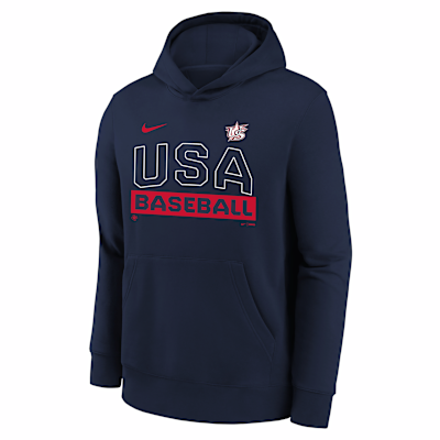 USA Baseball 2026 World Baseball Classic Club Youth Nike Pullover Hoodie