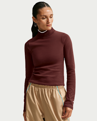 Женские тайтсы Nike Sportswear Tight Long-Sleeve Mock-Neck Top
