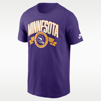 Playera Nike de la NFL para hombre Minnesota Vikings Rewind Front And Back Hit Essential