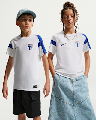 Детские джерси Finland 2026 Stadium Away Big Kids' Nike Dri-FIT Soccer Replica Jersey