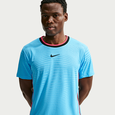 NikeCourt Slam Aero-FIT Kısa Kollu Erkek Tenis Üstü