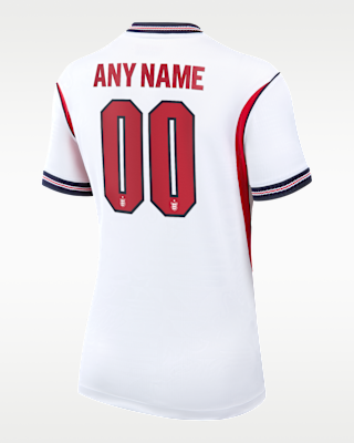 Женские джерси England 2026 Stadium Home Nike Dri-FIT Soccer Replica Custom Jersey By You