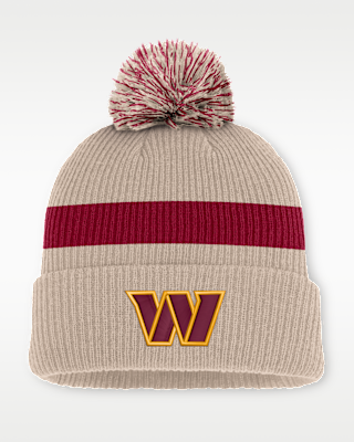 Мужские Washington Commanders Rewind Peak Nike NFL Cuffed Pom Beanie
