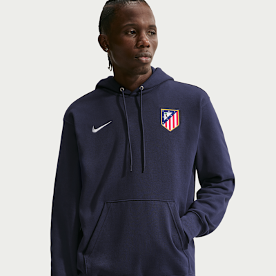 Nike Atlético Madrid Club Nike Fransız Havlu Kumaşı Erkek Futbol Kapüşonlu Sweatshirt'ü