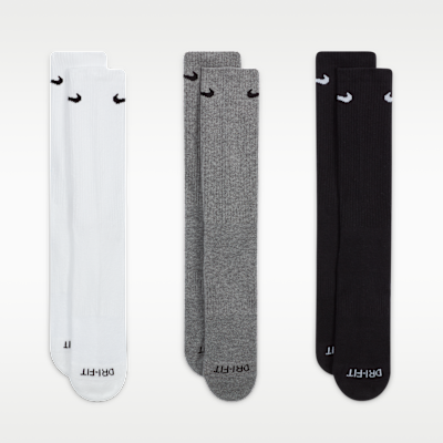 Nike Everyday Plus Cushioned Training Crew Socks (3 Pairs)