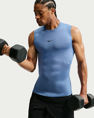 Мужские тайтсы Nike Pro Dri-FIT Tight Sleeveless Fitness Top для тренировок