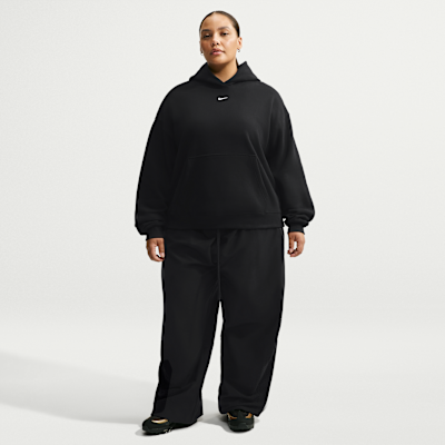 Nike Studio Fleece Orta Kalınlıkta Oversize Kapüşonlu Kadın Sweatshirt'ü görsel 4