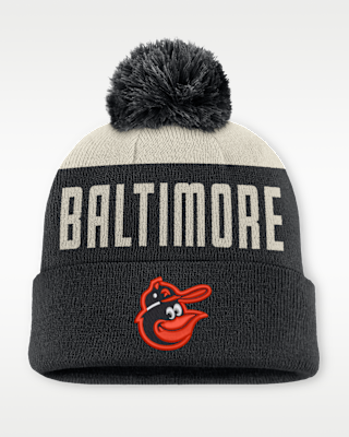 Мужские  Baltimore Orioles Cooperstown Peak Nike MLB Cuffed Pom Beanie