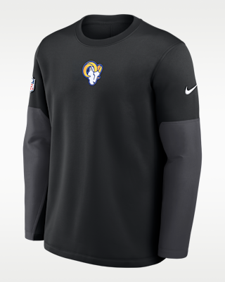 Мужская футболка Los Angeles Rams Scripted To Win Sideline Coach Nike Therma-FIT NFL Long-Sleeve
