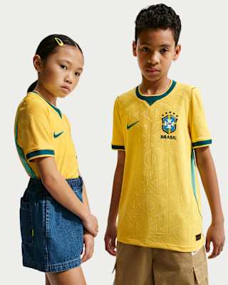 Детские джерси Brazil 2026/27 Match Home Big Kids' Nike Aero-FIT Soccer Authentic Jersey