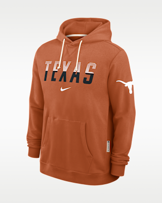Мужское худи Texas Sideline Standard Issue Nike Dri-FIT College Pullover Hoodie