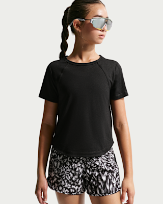 Детские шорты Nike Tempo Big Kids' (Girls') Dri-FIT Short-Sleeve Top