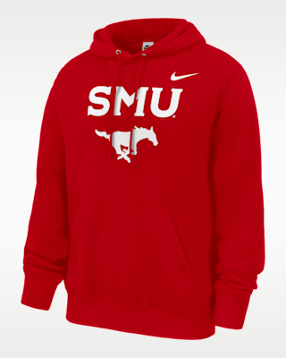 Мужское худи SMU Mustangs Club Nike Football Fleece Pullover Hoodie для футбола