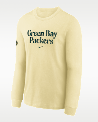 Детская футболка Green Bay Packers Rivalries Collection Max90 Big Kids' Nike NFL Long-Sleeve