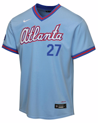 Детские джерси Austin Riley Atlanta Braves City Connect Big Kid's Nike MLB Stadium Jersey