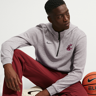 Washington State Cougars Nike NCAA Men's Basketball Coaches' Pullover Hoodie