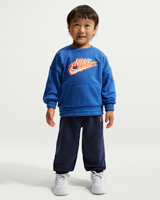 Детские Nike Sportswear Toddler Snow Motion Fleece Crew 2-Piece Set