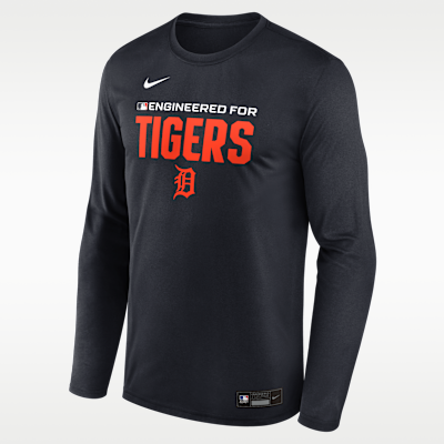 Detroit Tigers Authentic Collection Team Issue Men's Nike Dri-FIT MLB Long-Sleeve T-Shirt