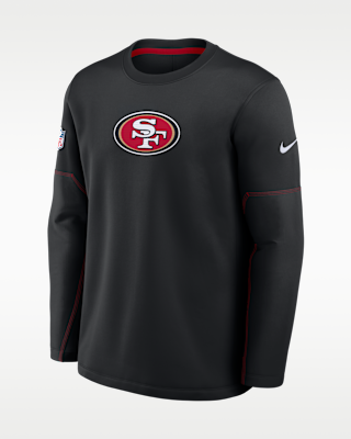 Мужская футболка San Francisco 49ers Sideline Coaches Nike Therma-FIT NFL Long-Sleeve