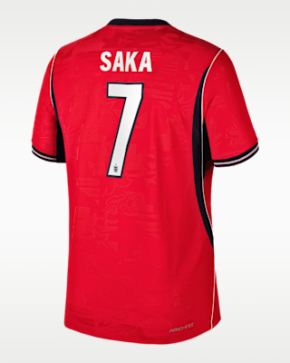 Мужские джерси Bukayo Saka England National Team 2026 Match Away Nike Dri-FIT ADV Soccer Jersey