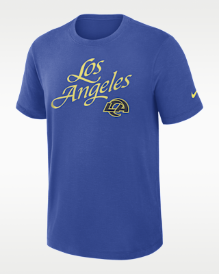 Мужская футболка Los Angeles Rams Rivalries Collection Slub Nike Dri-FIT NFL