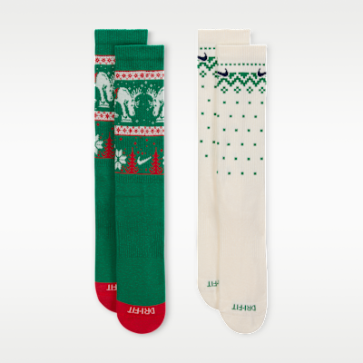 Calcetas Winter Wonderland (2 pares) Nike Everyday Plus Cushioned