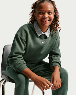 Детский свитшот Nike Sportswear Studio Big Kids' (Girls') Oversized Crew-Neck