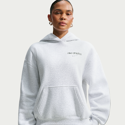 Nike Studio Fleece Orta Kalınlıkta Oversize Kapüşonlu Kadın Sweatshirt'ü görsel 3