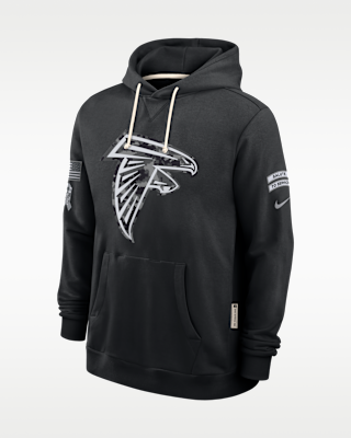 Мужское худи Atlanta Falcons Salute to Service Sideline Nike Dri-FIT NFL Pullover Hoodie